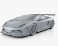 Lamborghini Gallardo LP 570-4 Super Trofeo 2016 3d model clay render