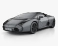 Lamborghini 5-95 Zagato 2014 3d model wire render