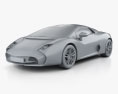 Lamborghini 5-95 Zagato 2014 3Dモデル clay render