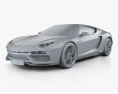 Lamborghini Asterion LPI 910-4 2017 3D модель clay render