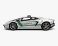 Lamborghini Aventador 警察 Dubai 2016 3D模型 侧视图