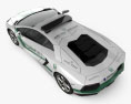 Lamborghini Aventador Polizei Dubai 2016 3D-Modell Draufsicht