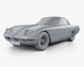 Lamborghini 350 GTV 1963 3Dモデル clay render