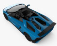 Lamborghini Aventador LP 750-4 Superveloce 雙座敞篷車 2018 3D模型 顶视图