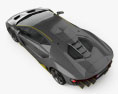 Lamborghini Centenario 2020 3D模型 顶视图