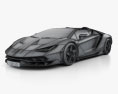 Lamborghini Centenario 로드스터 2020 3D 모델  wire render