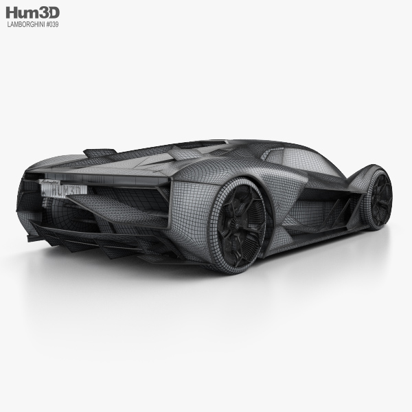 Vehicles - Lamborghini Terzo Millennio, CARS_0224. 3D stl model