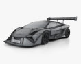 Lamborghini Gallardo Mad Croc 2018 3D模型 wire render