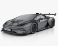 Lamborghini Huracan Super Trofeo Evo Race 2021 3D-Modell wire render