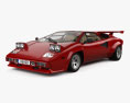 Lamborghini Countach 5000 QV 带内饰 1988 3D模型
