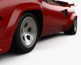 Lamborghini Countach 5000 QV HQインテリアと 1988 3Dモデル