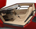 Lamborghini Countach 5000 QV 인테리어 가 있는 1988 3D 모델  seats