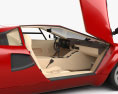 Lamborghini Countach 5000 QV con interior 1988 Modelo 3D