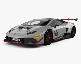 Lamborghini Huracan Super Trofeo 带内饰 2014 3D模型
