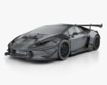 Lamborghini Huracan Super Trofeo 인테리어 가 있는 2017 3D 모델  wire render