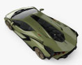Lamborghini Sian 2023 3D-Modell Draufsicht