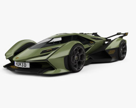 Lamborghini V12 Vision Gran Turismo 2021 3D 모델 