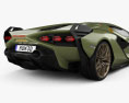 Lamborghini Sian с детальным интерьером 2023 3D модель