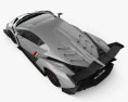Lamborghini Veneno 인테리어 가 있는 2013 3D 모델  top view