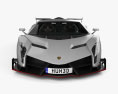 Lamborghini Veneno з детальним інтер'єром 2013 3D модель front view