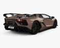 Lamborghini Aventador SVJ ロードスター 2020 3Dモデル 後ろ姿