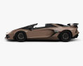 Lamborghini Aventador SVJ ロードスター 2020 3Dモデル side view