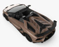 Lamborghini Aventador SVJ 雙座敞篷車 2020 3D模型 顶视图