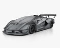 Lamborghini Essenza SCV12 2022 3D 모델  wire render