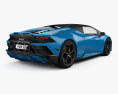 Lamborghini Huracan EVO RWD Spyder 2021 3D模型 后视图