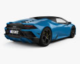 Lamborghini Huracan EVO RWD Spyder HQインテリアと 2024 3Dモデル 後ろ姿
