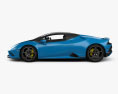 Lamborghini Huracan EVO RWD Spyder HQインテリアと 2024 3Dモデル side view