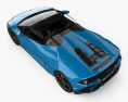 Lamborghini Huracan EVO RWD Spyder mit Innenraum 2024 3D-Modell Draufsicht