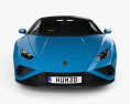 Lamborghini Huracan EVO RWD Spyder HQインテリアと 2024 3Dモデル front view