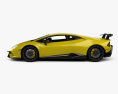 Lamborghini Huracan Performante 인테리어 가 있는 2020 3D 모델  side view
