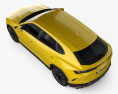 Lamborghini Urus 인테리어 가 있는 와 엔진이 2020 3D 모델  top view