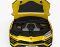 Lamborghini Urus з детальним інтер'єром та двигуном 2020 3D модель front view
