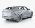 Lamborghini Urus с детальным интерьером и двигателем 2020 3D модель