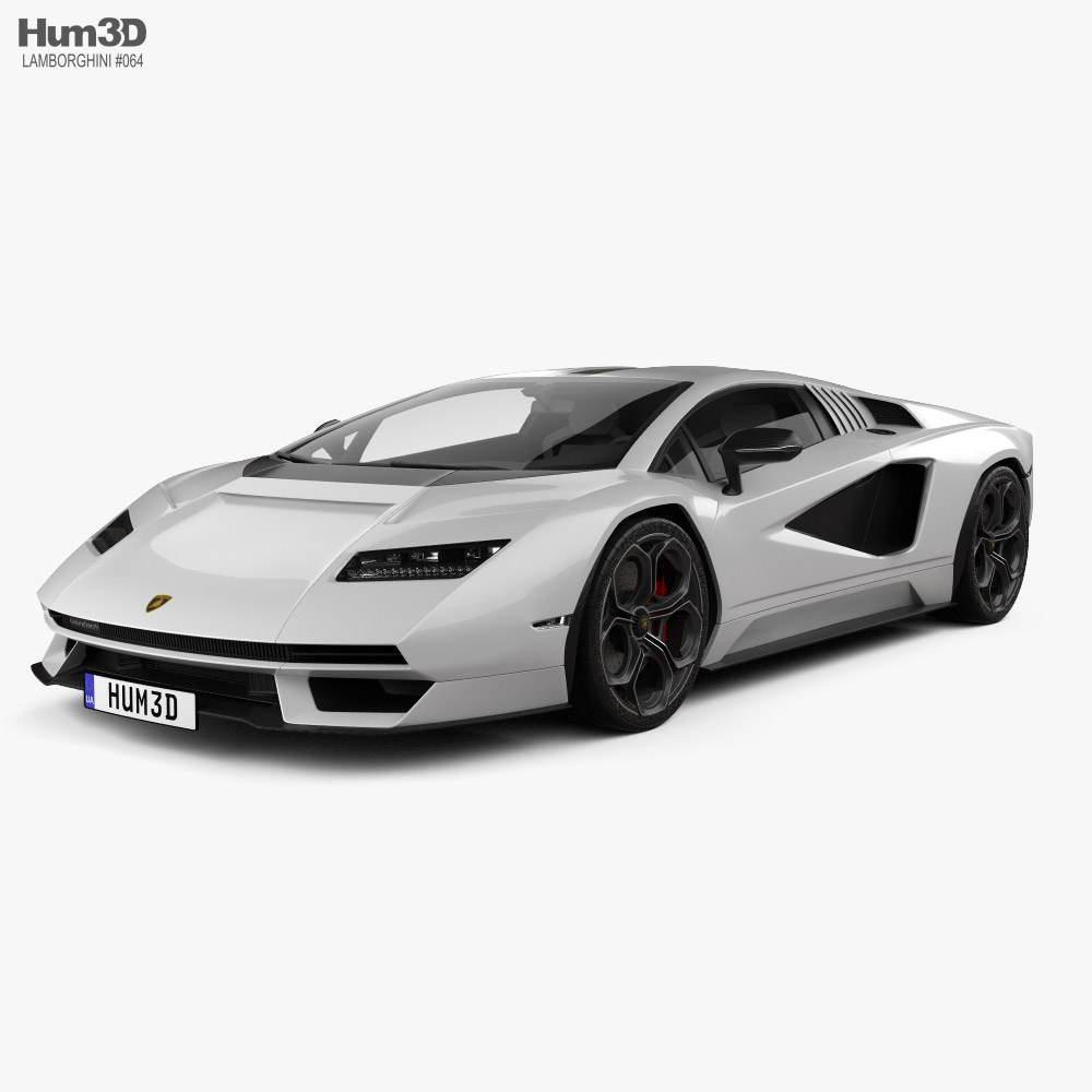 Lamborghini Countach (LPI 800-4) 2022 3D模型
