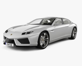 Lamborghini Estoque с детальным интерьером 2011 3D модель