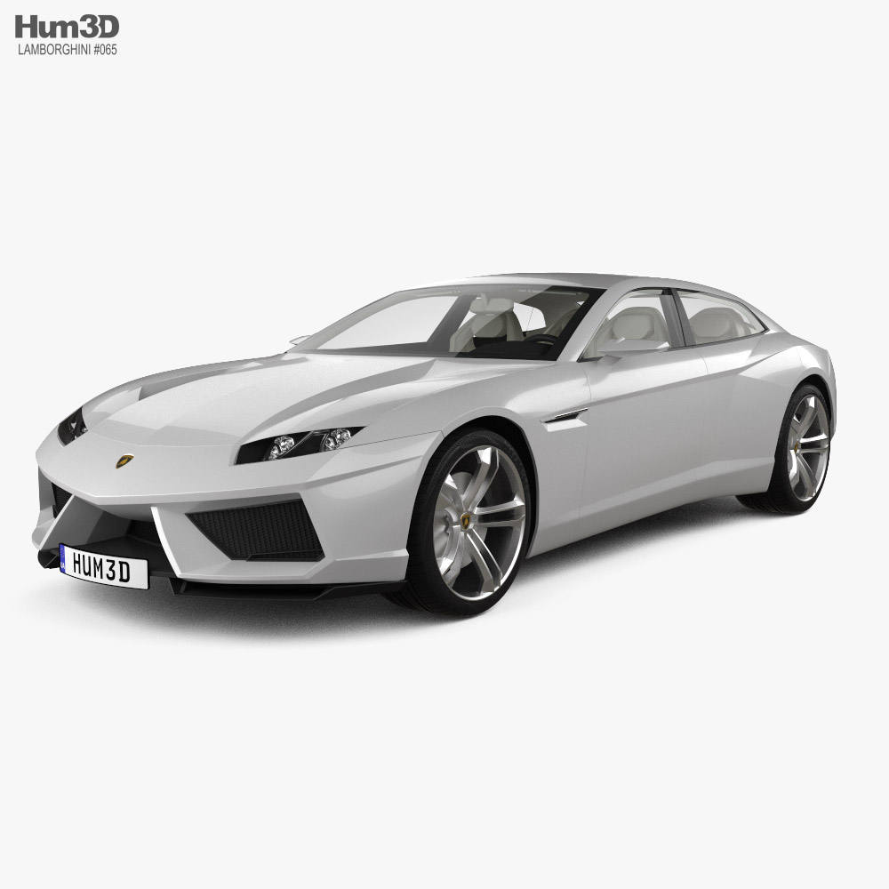 Lamborghini Estoque avec Intérieur 2008 Modèle 3D