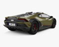 Lamborghini Huracan Sterrato 2024 3Dモデル 後ろ姿
