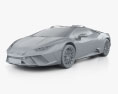 Lamborghini Huracan Sterrato 2024 Modello 3D clay render