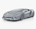 Lamborghini Invencible 2024 3D 모델  clay render