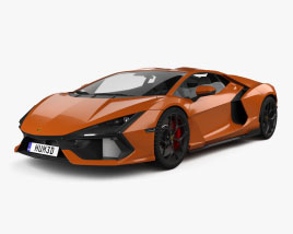 Lamborghini Revuelto 2024 3D 모델 