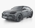 Lamborghini Urus S 2024 3D模型 wire render