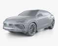 Lamborghini Urus S 2024 Modello 3D clay render