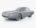 Lamborghini 350 GT 1969 3Dモデル clay render