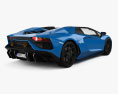 Lamborghini Aventador ロードスター 2024 3Dモデル 後ろ姿