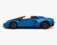 Lamborghini Aventador 雙座敞篷車 2024 3D模型 侧视图