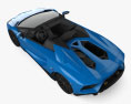 Lamborghini Aventador 雙座敞篷車 2024 3D模型 顶视图